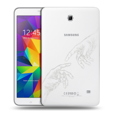 Силиконовый чехол на Samsung GALAXY Tab 4 8.0 с принтом Сотворение мира