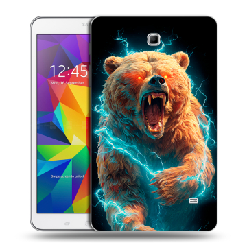 Силиконовый чехол на Samsung GALAXY Tab 4 8.0 с принтом Медведь