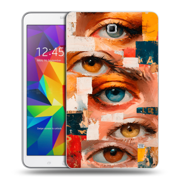 Силиконовый чехол на Samsung GALAXY Tab 4 8.0 с принтом Модный принт