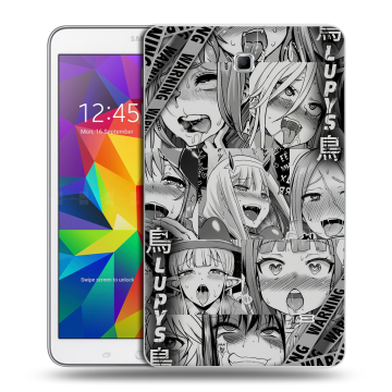 Силиконовый чехол на Samsung GALAXY Tab 4 8.0 с принтом Ahegao Ахегао Аниме