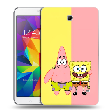 Силиконовый чехол на Samsung GALAXY Tab 4 8.0 с принтом Спанч боб Спанчбоб