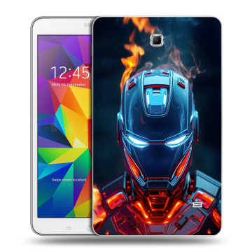Силиконовый чехол на Samsung GALAXY Tab 4 8.0 с принтом IronMan Железный человек