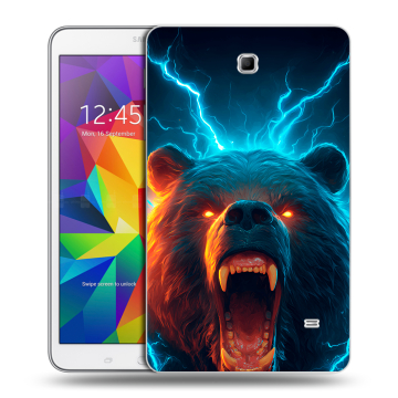 Силиконовый чехол на Samsung GALAXY Tab 4 8.0 с принтом Медведь