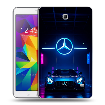 Силиконовый чехол на Samsung GALAXY Tab 4 8.0 с принтом Mercedes Мерседес Силиконовый чехол на Samsung GALAXY Tab 4 8.0 с принтом Mercedes Мерседес