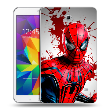 Силиконовый чехол на Samsung GALAXY Tab 4 8.0 с принтом Spiderman Человек паук