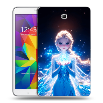 Силиконовый чехол на Samsung GALAXY Tab 4 8.0 с принтом Холодное сердце Frozen Силиконовый чехол на Samsung GALAXY Tab 4 8.0 с принтом Холодное сердце Frozen