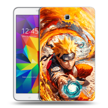 Силиконовый чехол на Samsung GALAXY Tab 4 8.0 с принтом Аниме Наруто Naruto