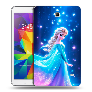 Силиконовый чехол на Samsung GALAXY Tab 4 8.0 с принтом Холодное сердце Frozen Силиконовый чехол на Samsung GALAXY Tab 4 8.0 с принтом Холодное сердце Frozen
