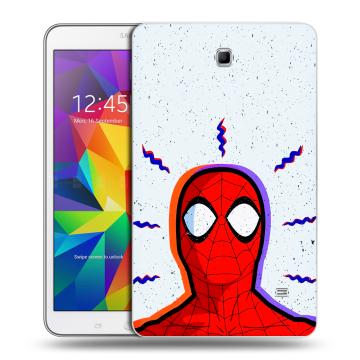 Силиконовый чехол на Samsung GALAXY Tab 4 8.0 с принтом Spiderman Человек паук