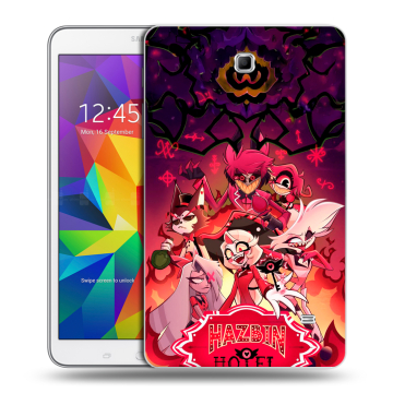Силиконовый чехол на Samsung GALAXY Tab 4 8.0 с принтом Hazbin Hotel Отель Хазбин