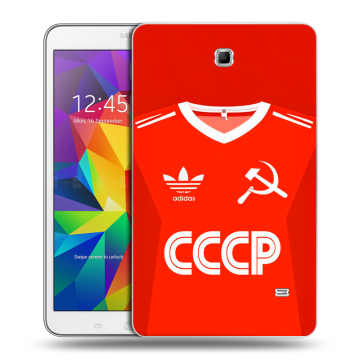 Силиконовый чехол на Samsung GALAXY Tab 4 8.0 с принтом Флаг Герб СССР