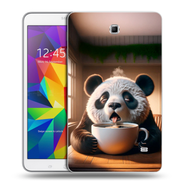 Силиконовый чехол на Samsung GALAXY Tab 4 8.0 с принтом смешная панда