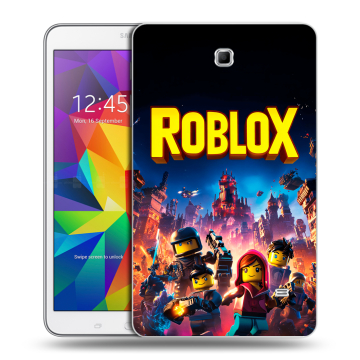 Силиконовый чехол на Samsung GALAXY Tab 4 8.0 с принтом Roblox Роблокс