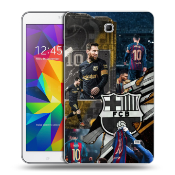 Силиконовый чехол на Samsung GALAXY Tab 4 8.0 с принтом Messi Barcelona Силиконовый чехол на Samsung GALAXY Tab 4 8.0 с принтом Messi Barcelona