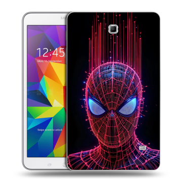 Силиконовый чехол на Samsung GALAXY Tab 4 8.0 с принтом Spiderman Человек паук