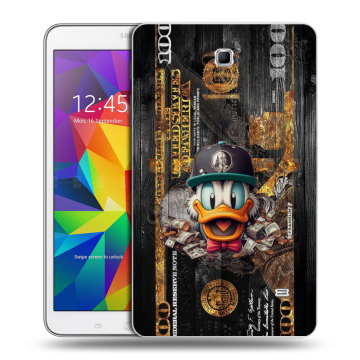 Силиконовый чехол на Samsung GALAXY Tab 4 8.0 с принтом Дональд Дак Доллар