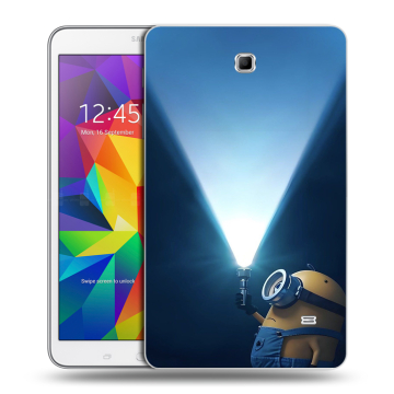 Силиконовый чехол на Samsung GALAXY Tab 4 8.0 с принтом Миньоны