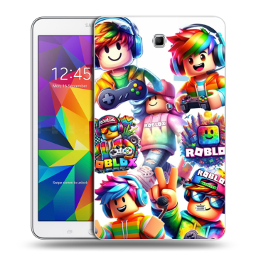 Силиконовый чехол на Samsung GALAXY Tab 4 8.0 с принтом Roblox Роблокс