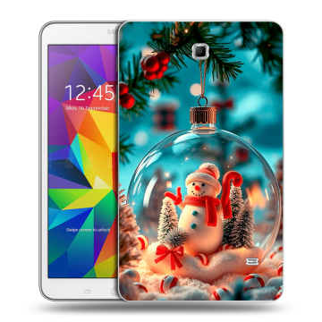 Силиконовый чехол на Samsung GALAXY Tab 4 8.0 с принтом Новый год