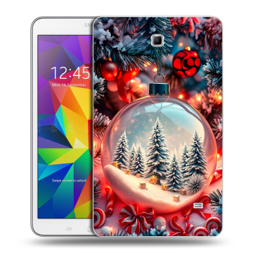 Силиконовый чехол на Samsung GALAXY Tab 4 8.0 с принтом Новый год