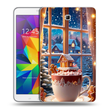 Силиконовый чехол на Samsung GALAXY Tab 4 8.0 с принтом Новый год