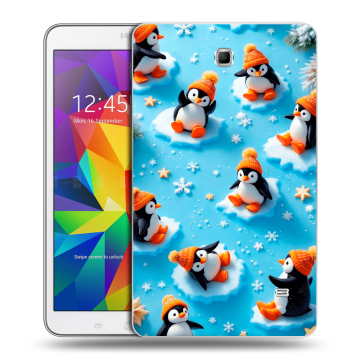 Силиконовый чехол на Samsung GALAXY Tab 4 8.0 с принтом Новый год