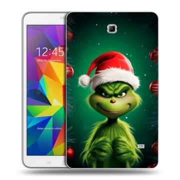 Силиконовый чехол на Samsung GALAXY Tab 4 8.0 с принтом Гринч Новый год Рождество
