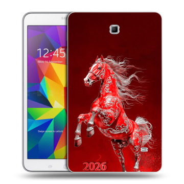 Силиконовый чехол на Samsung GALAXY Tab 4 8.0 с принтом Новый год