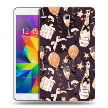 Силиконовый чехол на Samsung GALAXY Tab 4 8.0 с принтом Новый год
