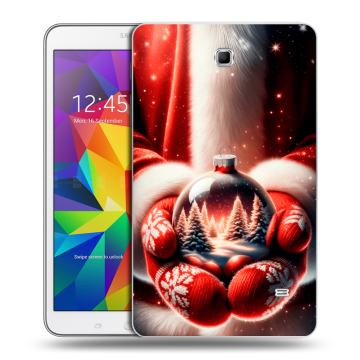 Силиконовый чехол на Samsung GALAXY Tab 4 8.0 с принтом Новый год