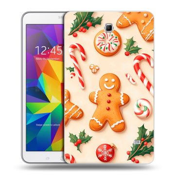 Силиконовый чехол на Samsung GALAXY Tab 4 8.0 с принтом Новый год