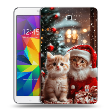 Силиконовый чехол на Samsung GALAXY Tab 4 8.0 с принтом Новый год