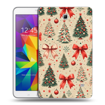 Силиконовый чехол на Samsung GALAXY Tab 4 8.0 с принтом Новый год