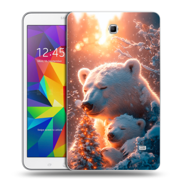Силиконовый чехол на Samsung GALAXY Tab 4 8.0 с принтом Новый год Силиконовый чехол на Samsung GALAXY Tab 4 8.0 с принтом Новый год