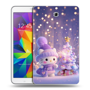 Силиконовый чехол на Samsung GALAXY Tab 4 8.0 с принтом Новый год