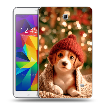 Силиконовый чехол на Samsung GALAXY Tab 4 8.0 с принтом Новый год
