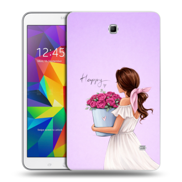 Силиконовый чехол на Samsung GALAXY Tab 4 8.0 с принтом женский