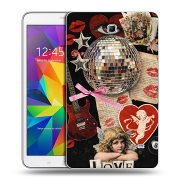 Силиконовый чехол на Samsung GALAXY Tab 4 8.0 с принтом для девочек