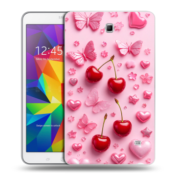 Силиконовый чехол на Samsung GALAXY Tab 4 8.0 с принтом для девочек