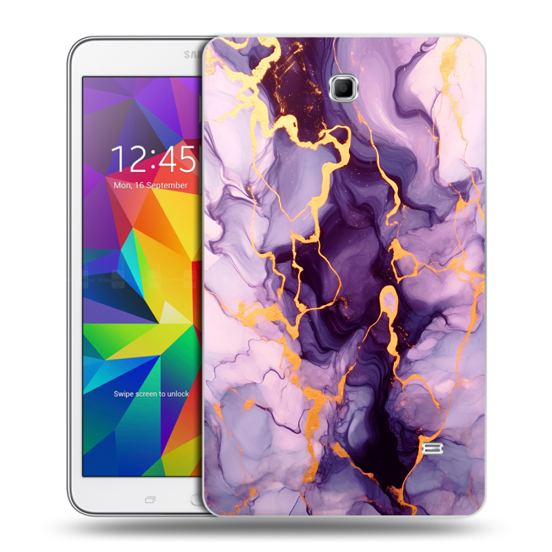 Силиконовый чехол на Samsung GALAXY Tab 4 8.0 с принтом Мрамор Силиконовый чехол на Samsung GALAXY Tab 4 8.0 с принтом Мрамор