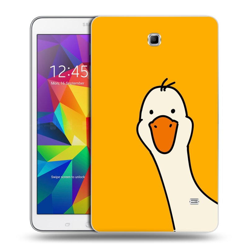 Силиконовый чехол на Samsung GALAXY Tab 4 8.0 с принтом Утка Силиконовый чехол на Samsung GALAXY Tab 4 8.0 с принтом Утка