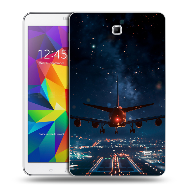 Силиконовый чехол на Samsung GALAXY Tab 4 8.0 с принтом самолет Силиконовый чехол на Samsung GALAXY Tab 4 8.0 с принтом самолет