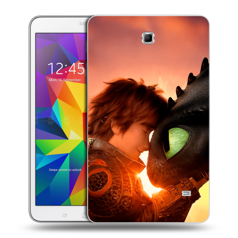 Силиконовый чехол на Samsung GALAXY Tab 4 8.0 с принтом Как приручить дракона Силиконовый чехол на Samsung GALAXY Tab 4 8.0 с принтом Как приручить дракона