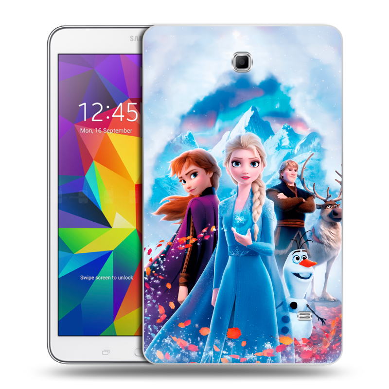 Силиконовый чехол на Samsung GALAXY Tab 4 8.0 с принтом Холодное сердце Frozen Силиконовый чехол на Samsung GALAXY Tab 4 8.0 с принтом Холодное сердце Frozen