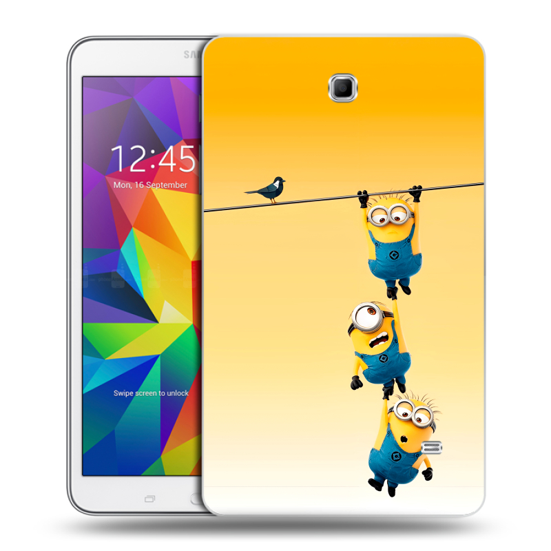 Силиконовый чехол на Samsung GALAXY Tab 4 8.0 с принтом Миньоны Силиконовый чехол на Samsung GALAXY Tab 4 8.0 с принтом Миньоны