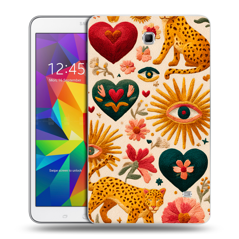 Силиконовый чехол на Samsung GALAXY Tab 4 8.0 с принтом Модный принт Силиконовый чехол на Samsung GALAXY Tab 4 8.0 с принтом Модный принт