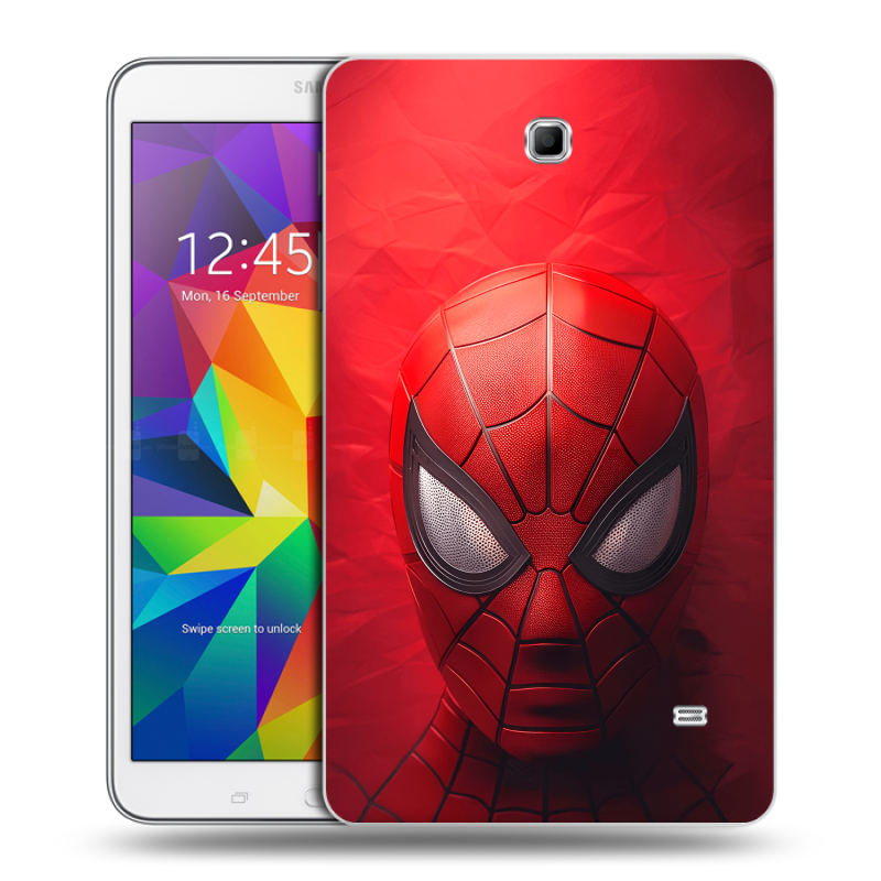 Силиконовый чехол на Samsung GALAXY Tab 4 8.0 с принтом Spiderman Человек паук Силиконовый чехол на Samsung GALAXY Tab 4 8.0 с принтом Spiderman Человек паук