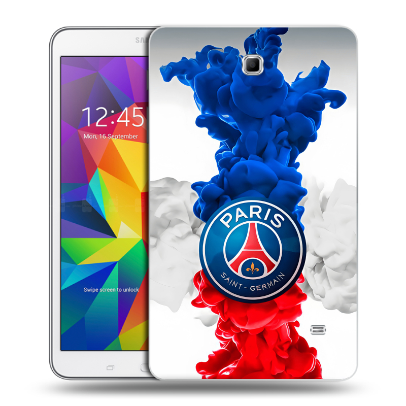 Силиконовый чехол на Samsung GALAXY Tab 4 8.0 с принтом PSG ПСЖ Силиконовый чехол на Samsung GALAXY Tab 4 8.0 с принтом PSG ПСЖ