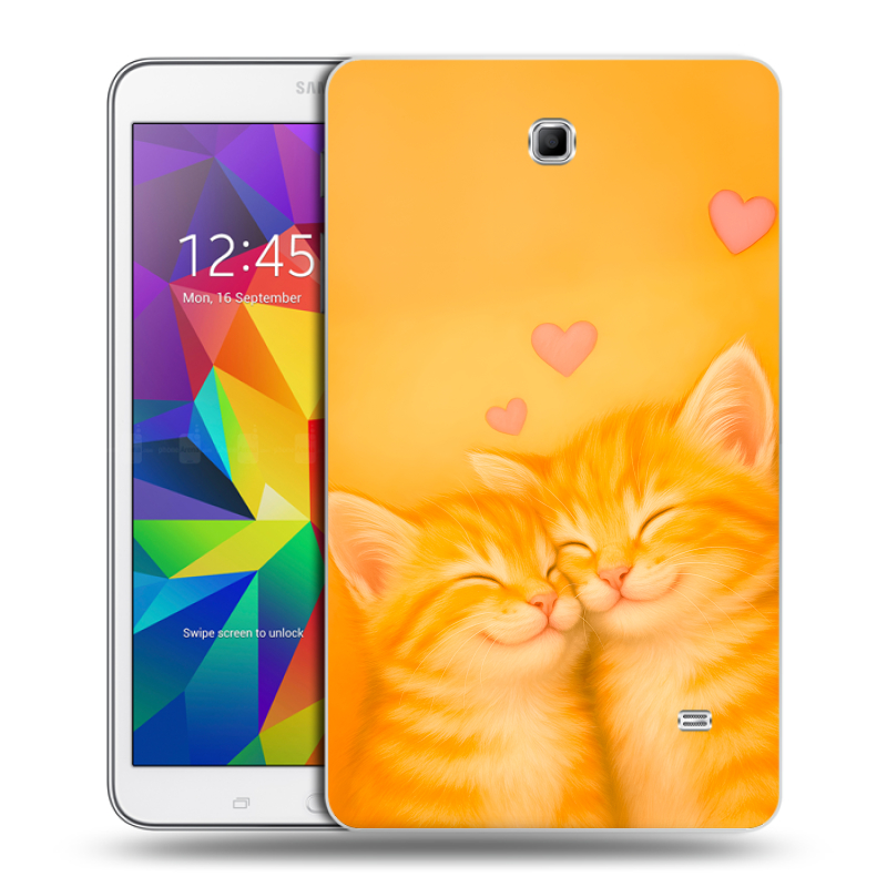 Силиконовый чехол на Samsung GALAXY Tab 4 8.0 с принтом Милые котята Силиконовый чехол на Samsung GALAXY Tab 4 8.0 с принтом Милые котята