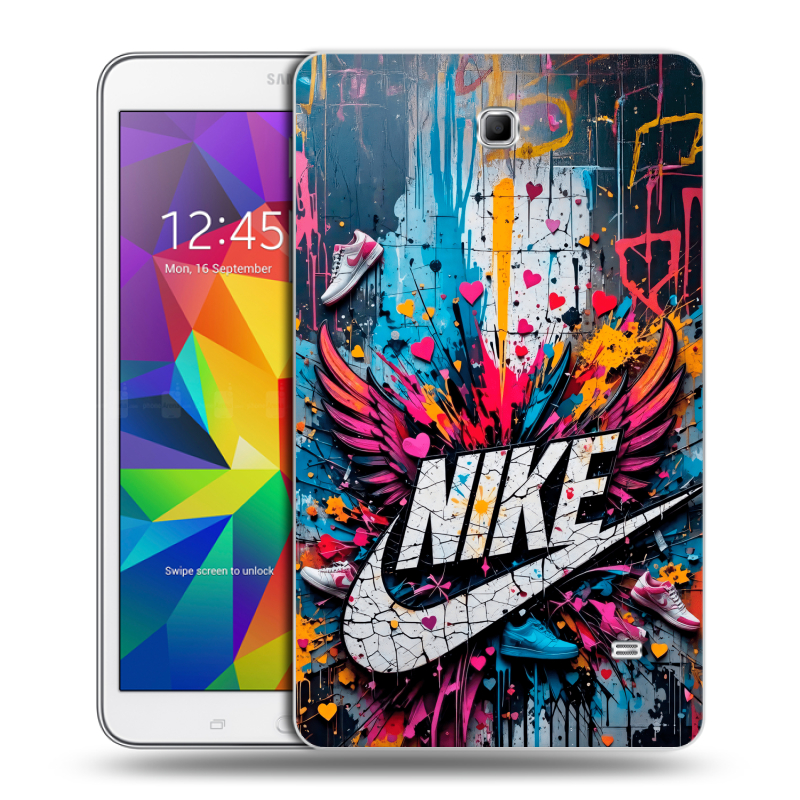Силиконовый чехол на Samsung GALAXY Tab 4 8.0 с принтом Nike Найк Силиконовый чехол на Samsung GALAXY Tab 4 8.0 с принтом Nike Найк